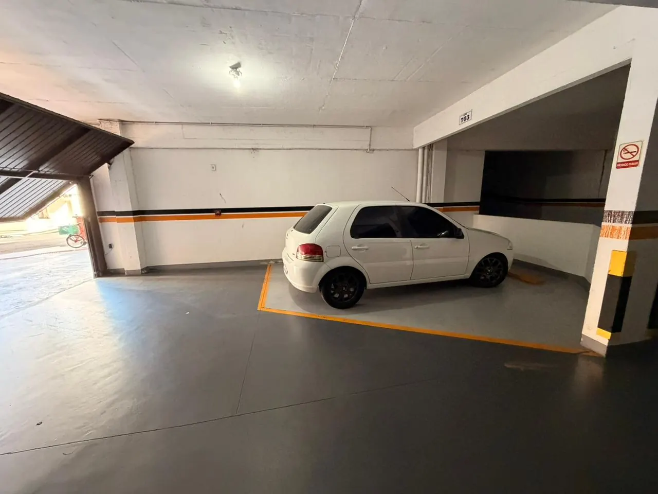 Vaga privativa coberta no térreo